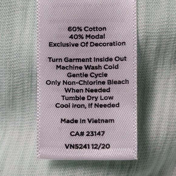 Talbots Green V-Neck T-shirt Sz XS - Picture 6 of 9